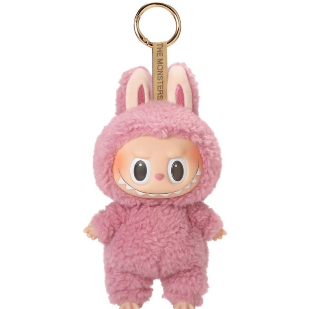 Pink Monster Plush Keychain